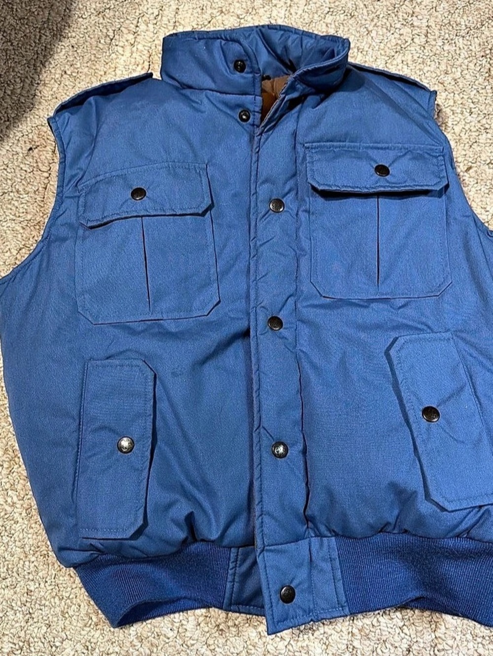 Black Sheep Men's Blue Utility Vest Size Medium